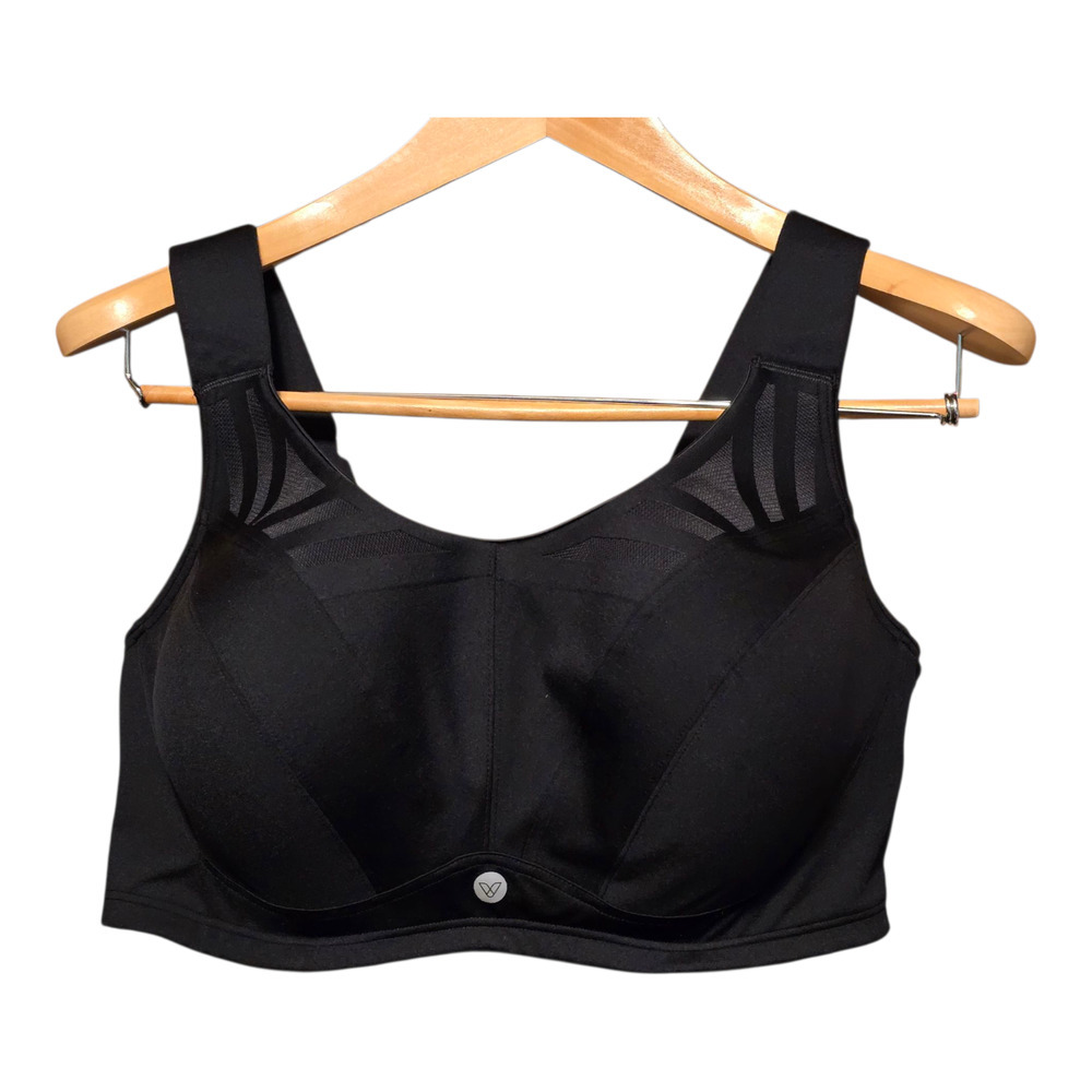 Livi Max Support Wicking Molded Underwire Bra Womens Size 46DD Black